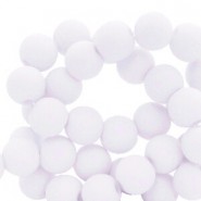 Acrylic beads 4mm Matt Ice grey